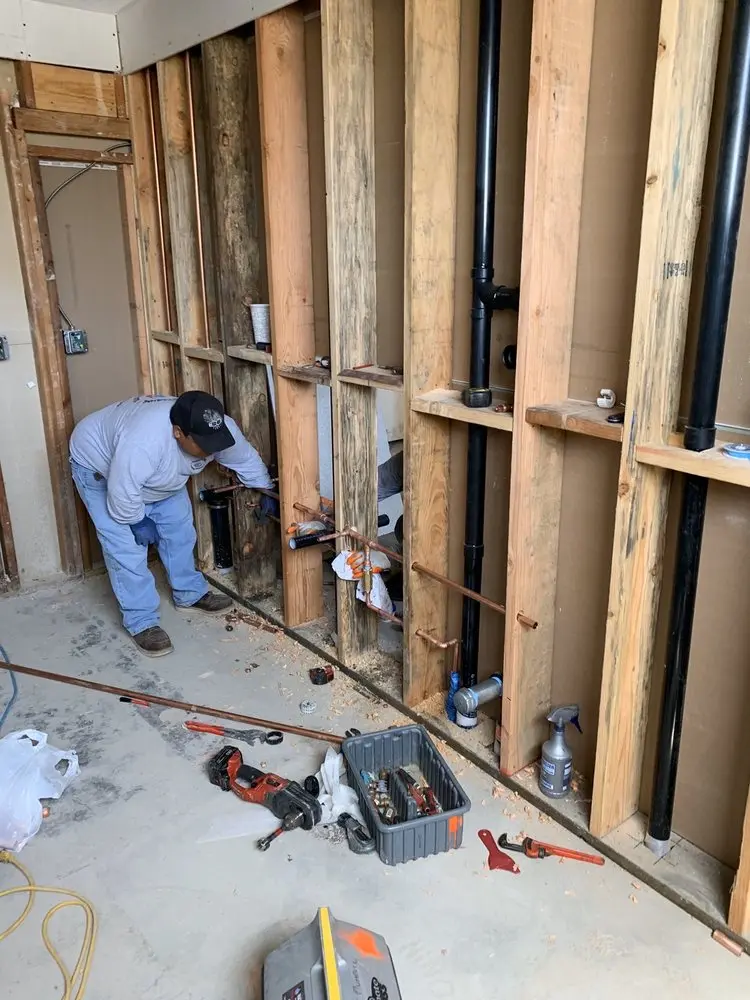 Commercial rough-in plumbing for Water Heater Replacement in Gaffney